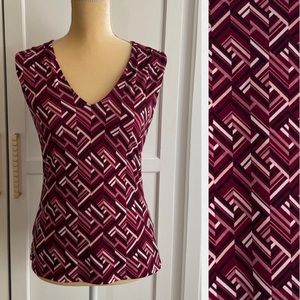 WHBM V-Neck Sleeveless Top Size S
